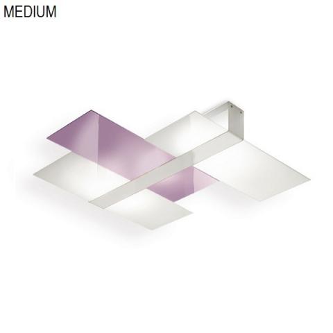 Ceiling light 62cm 2xE27 max 57W white-lilac
