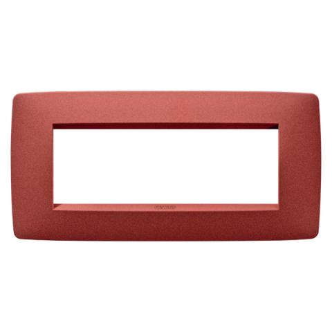 ONE 6-gang plate Ruby