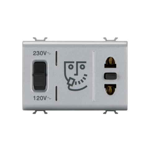 Euro-American standard shaver socket-outlet 