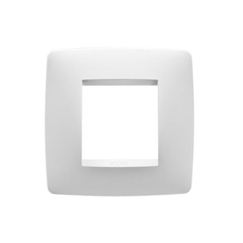 ONE International - 2 gang plate - Milk white