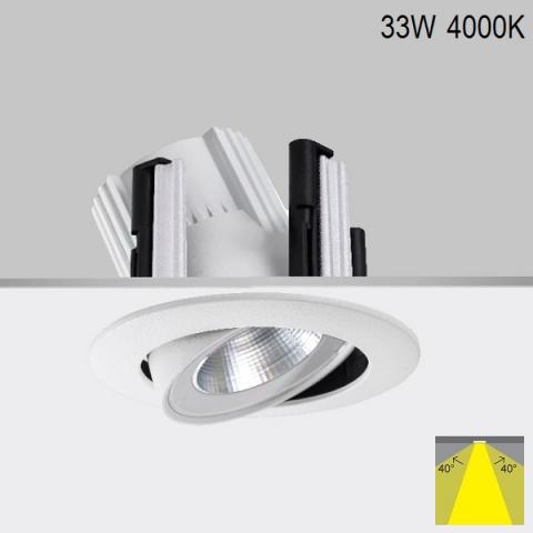 Adjustable downlight RA 17 DIXIT LED 33W 4000K IP20 