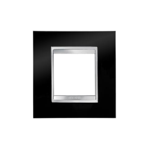 LUX International 2 gang plate - Toner Black