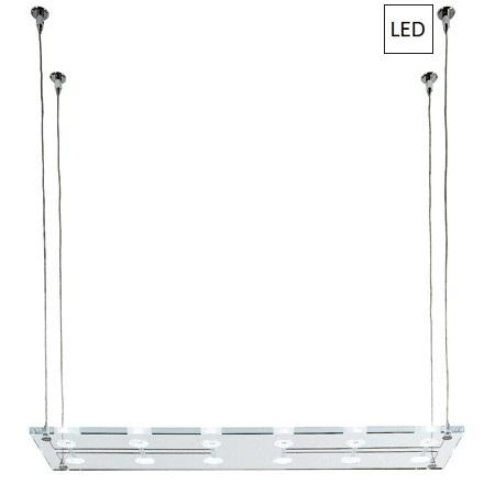 Pendant 100x26cm 12x3W G4 LED Transparent