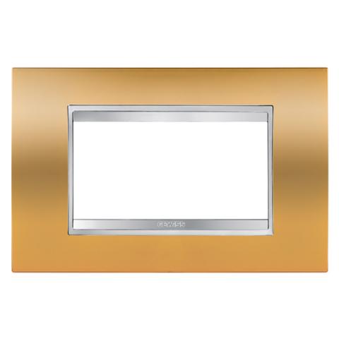 Рамка LUX 4 модула Gold