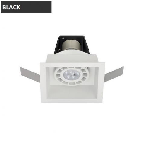 Downlight 1xGU10 89x89mm black
