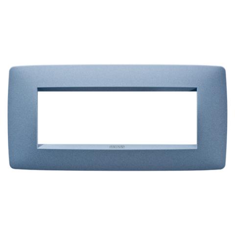 ONE 6-gang plate Sea Blue