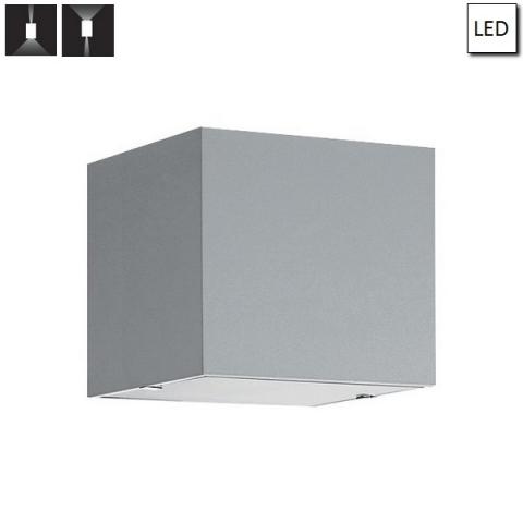 Аплик 6W 100X90mm IP40 сив 90°+24°