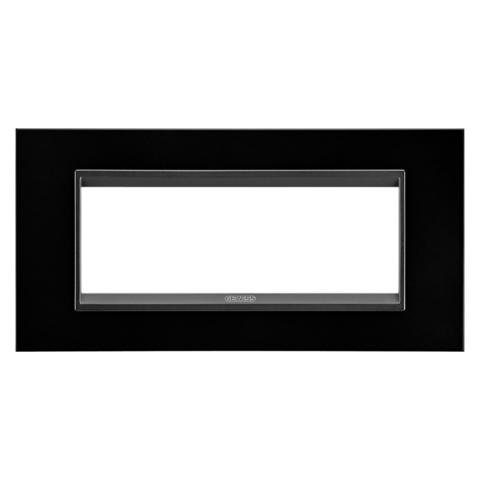 Рамка LUX 6 модула - метал - Monochrome Black