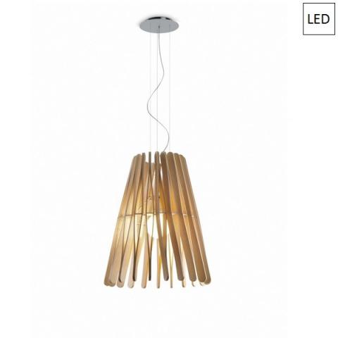 Pendant Ø50cm 17W+8,7W LED Light Wood 