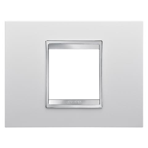 Рамка LUX 2 модула Milk White 