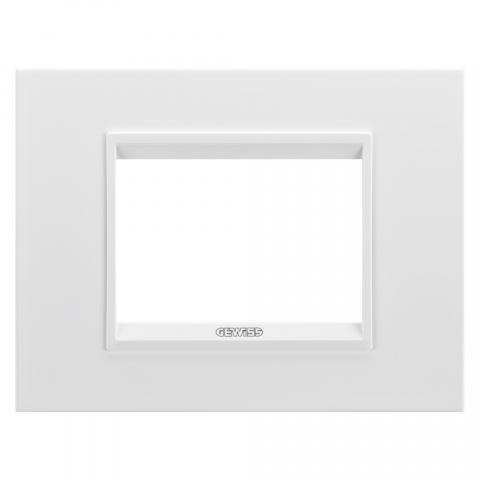Рамка LUX 3 модула - метал - Monochrome White