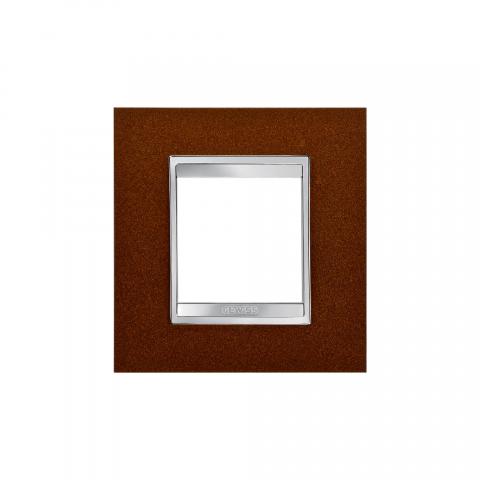 LUX International 2 gang plate - Oxidised Finish