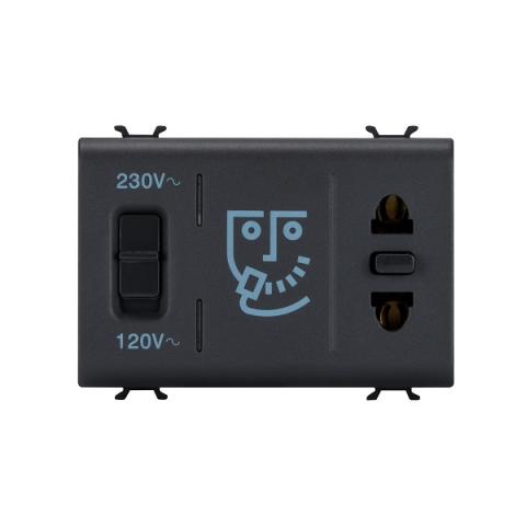 Euro-American standard shaver socket-outlet 