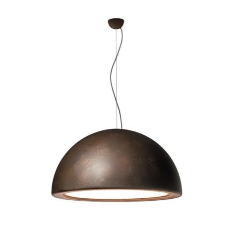 Suspension 75cm 3xE27 corten