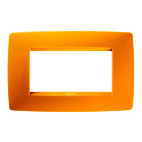 ONE 4-gang plate Opal Orange