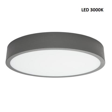 Плафон XL - LED 48W 3000K - бетоново сив