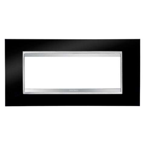 LUX 6-gang plate Toner Black