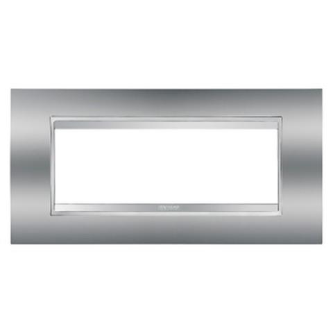 LUX 6-gang plate Chrome