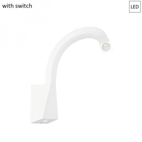 Спот LED 2W IP40 бял с ключе