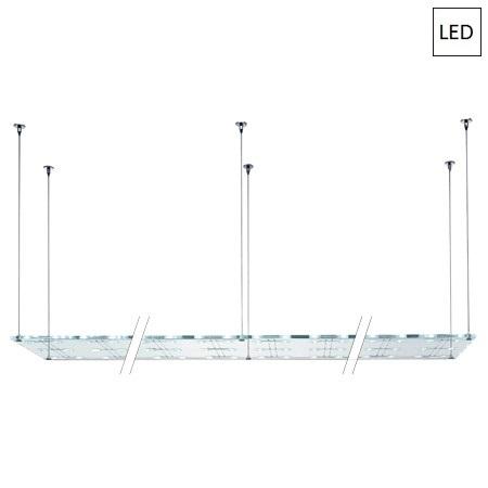 Пендел 300x50cm 72x3W G4 LED прозрачен