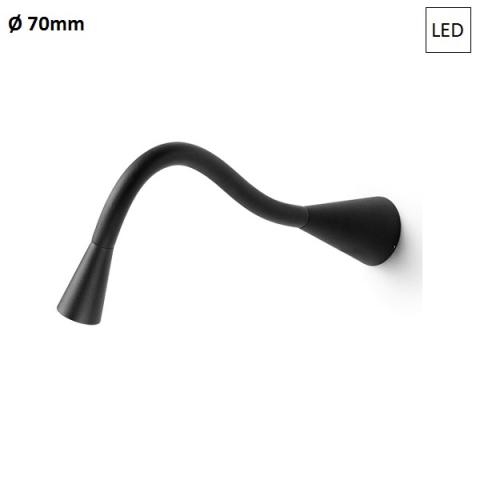Спот D70mm LED 2W IP40 черен