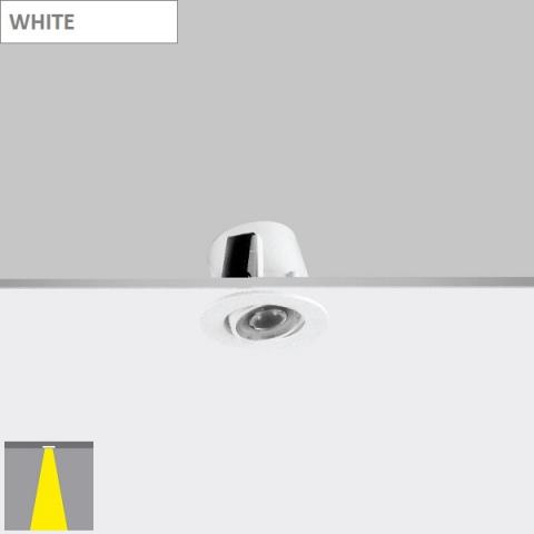 Подвижна луна Ra 4 с леща - LED 2W - бяла