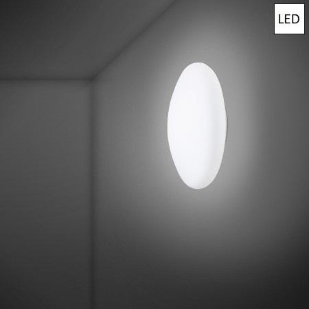 Аплик/Плафон Ø38cm LED бял 