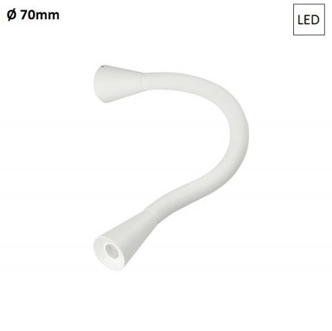 Спот D70mm LED 2W IP40 бял