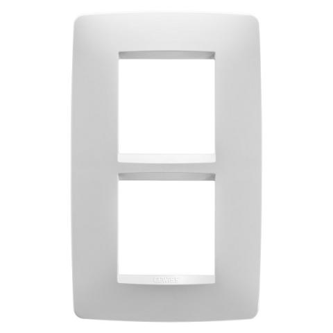 Рамка ONE International 2+2 вертикална 57mm - Milk White