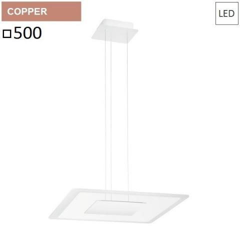 Pendant 350x350 LED 40W rose gold