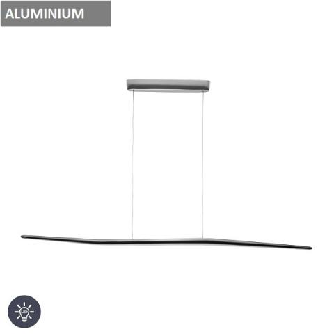 Suspension L1170mm LED polished aluminium