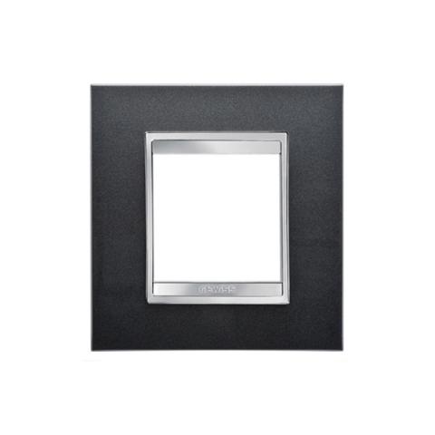 LUX International 2 gang plate - Slate