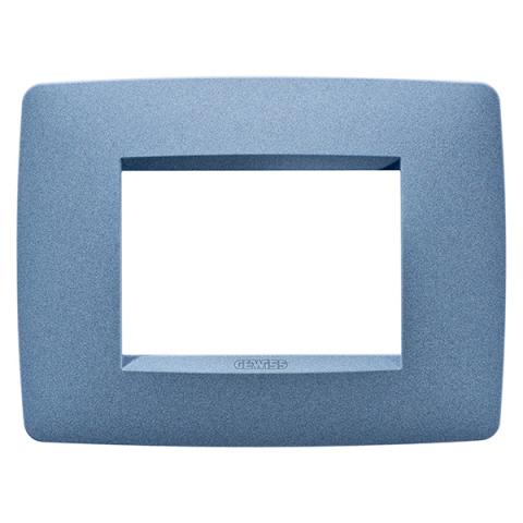ONE 3-gang plate Sea Blue