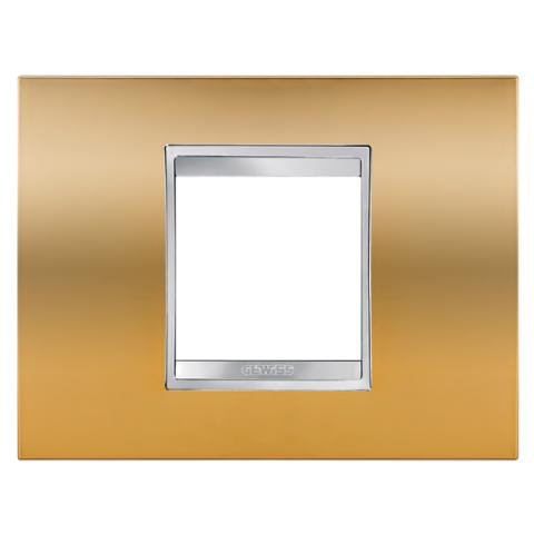 Рамка LUX 2 модула Gold