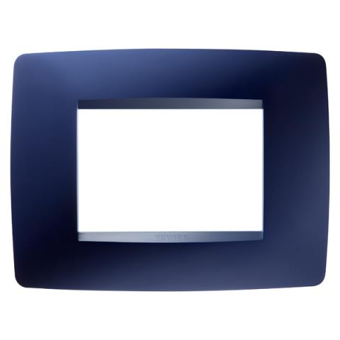 ONE 3-gang plate Topaz Blue