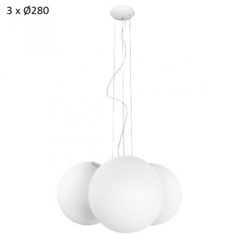 Pendant 3xØ280 E27 max 30W white