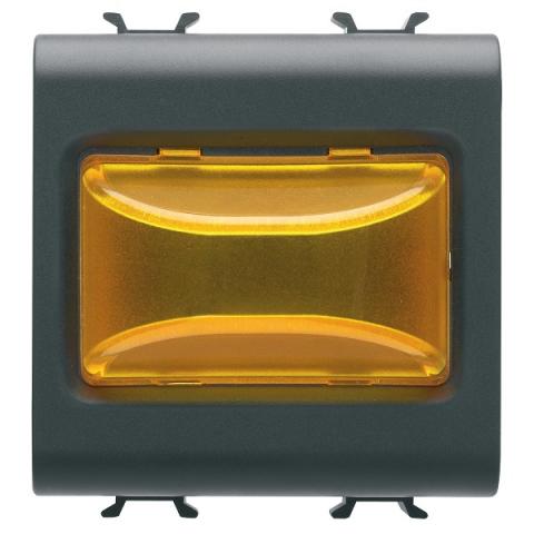 Индикаторна LED лампа 12V ac/dc/ 230V ac 50/60Hz - жълта