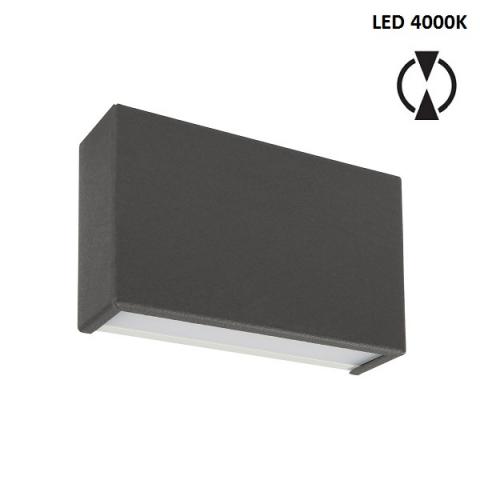 Аплик S - LED 10W 4000K - бетоново сив