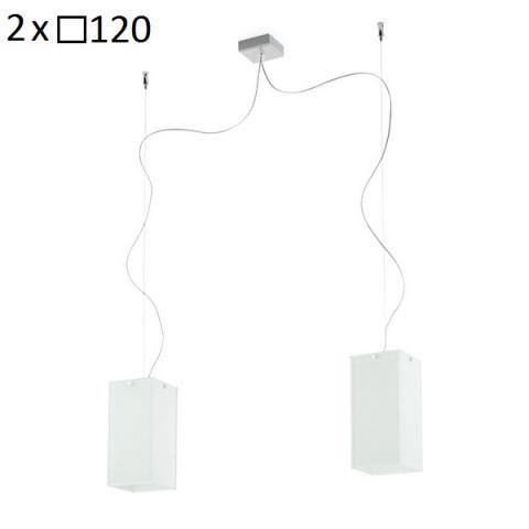 Pendant 2x250x120mm E27 max 2x57W white