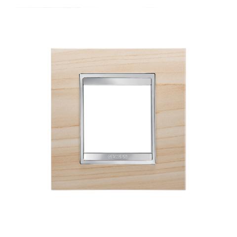 LUX International 2 gang plate - wood - Maple