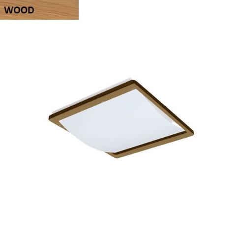Ceiling light 2xE27 max 46W oak wood 