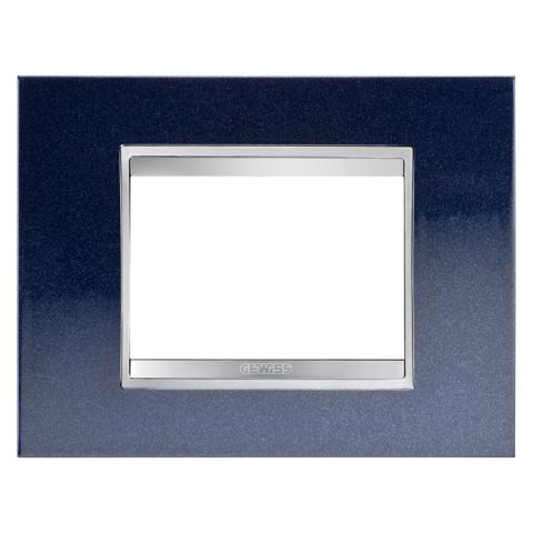 Рамка LUX 3 модула - метал - Chic Blue
