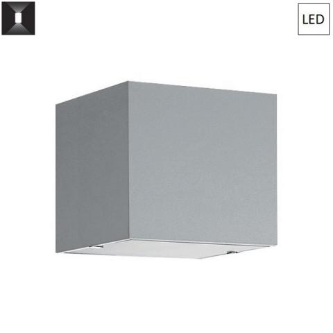 Аплик 6W 100X90mm IP40 сив 90°+90°