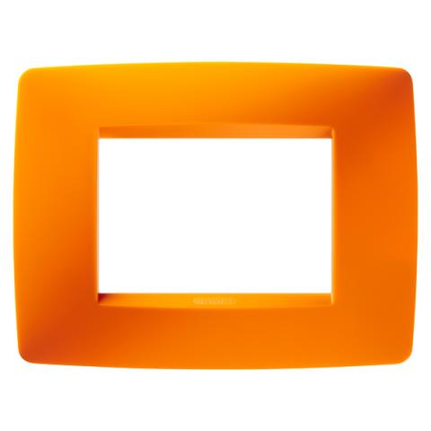 ONE 3-gang plate Opal Orange