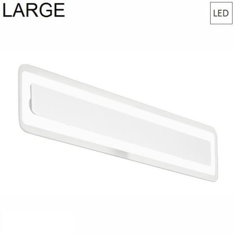 Аплик/Плафон 614x135mm LED бял - прозрачен
