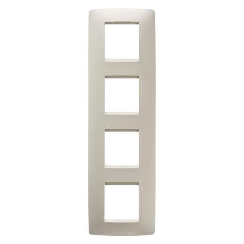 Рамка ONE International 2+2+2+2 вертикална - Ivory