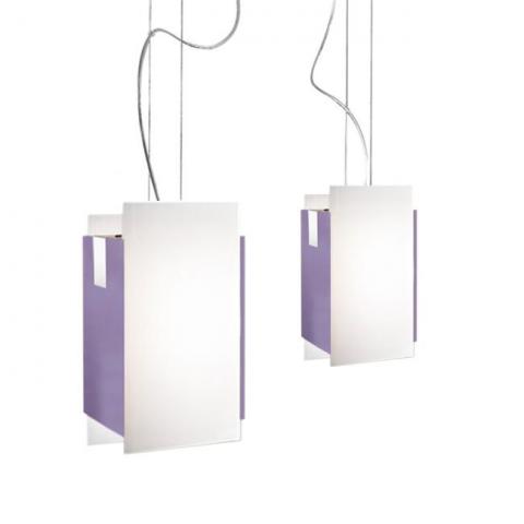 Double Pendant 2xE27 max 57W white-lilac