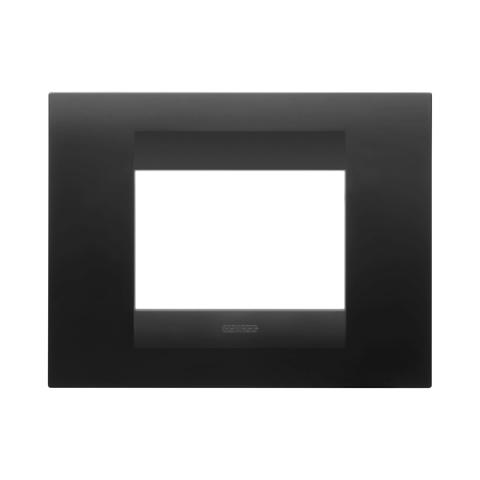 Рамка GEO 3 модула Satin Black