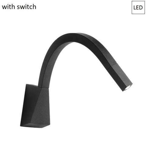 Спот LED 2W IP40 черен с ключе