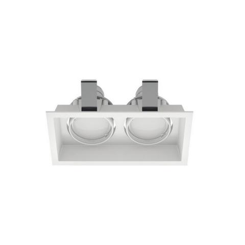 Downlight 2xGU10 169x140mm white